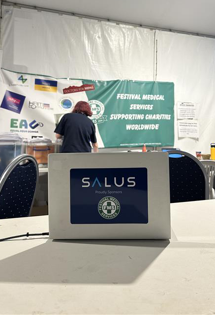 On-site health and wellness services for festivals, utilizing Salus Equipment to provide a comprehensive and efficient medical response.
